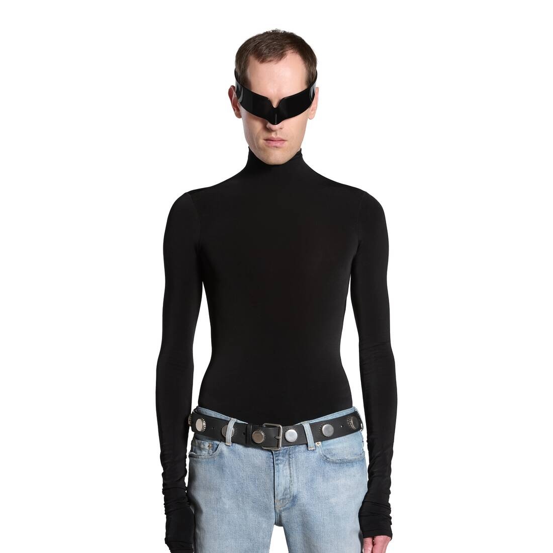 Men's Bottle Caps Belt  in Black - 2