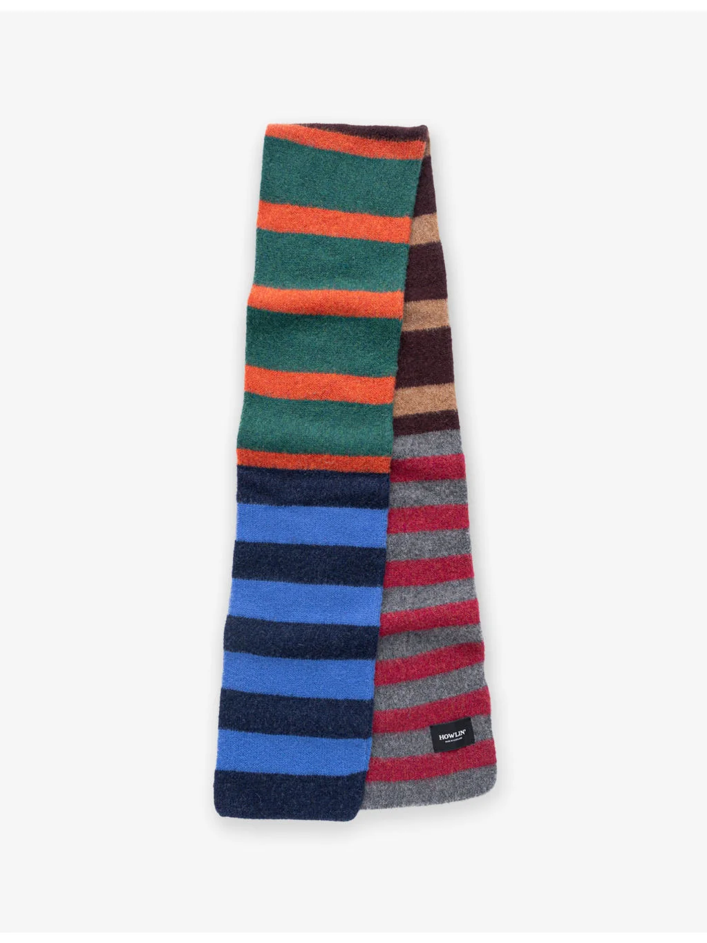 Cosmic Surfin Striped Wool Scarf - 1