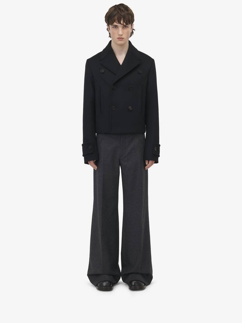 Wool Felt Peacoat - 3
