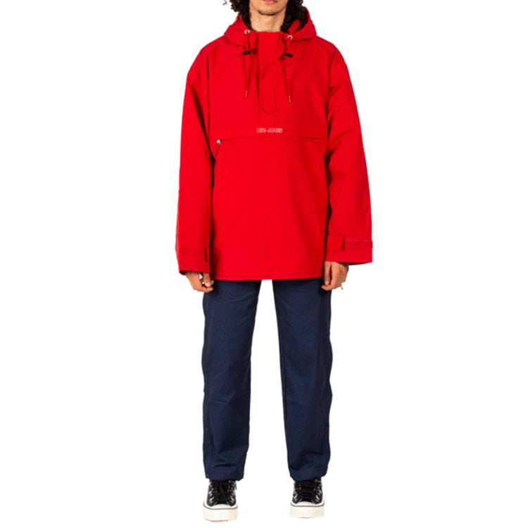 Men's Converse x Kim Jones Crossover Casual Sports Half Zipper Hooded Jacket Red 10021731-A01 - 3