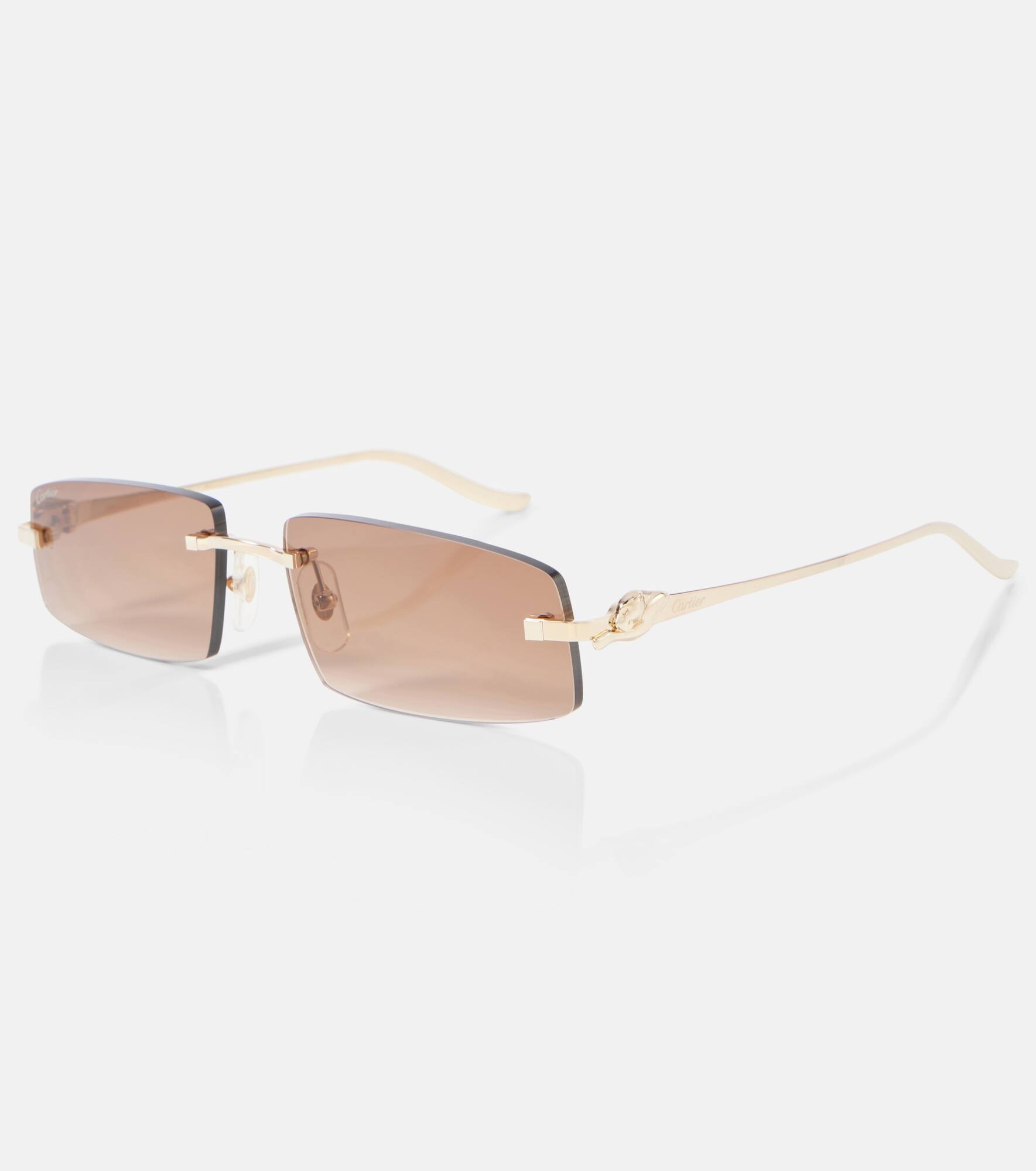 Panthère De Cartier rectangular sunglasses - 4