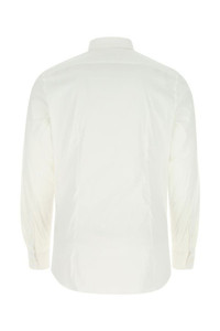 Tシャツ・カットソー PRADA FW25 White poplin shirt (UCM60810HT F0009) White Poplin shirt | PRADA