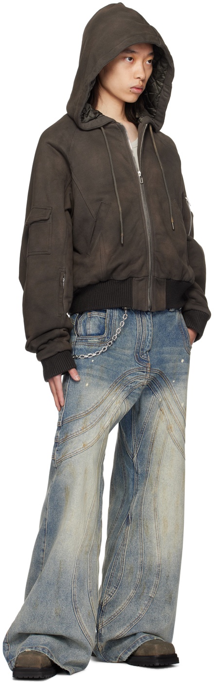 no faith 撒ける studios REVERSIBLE HOOD BOMBER