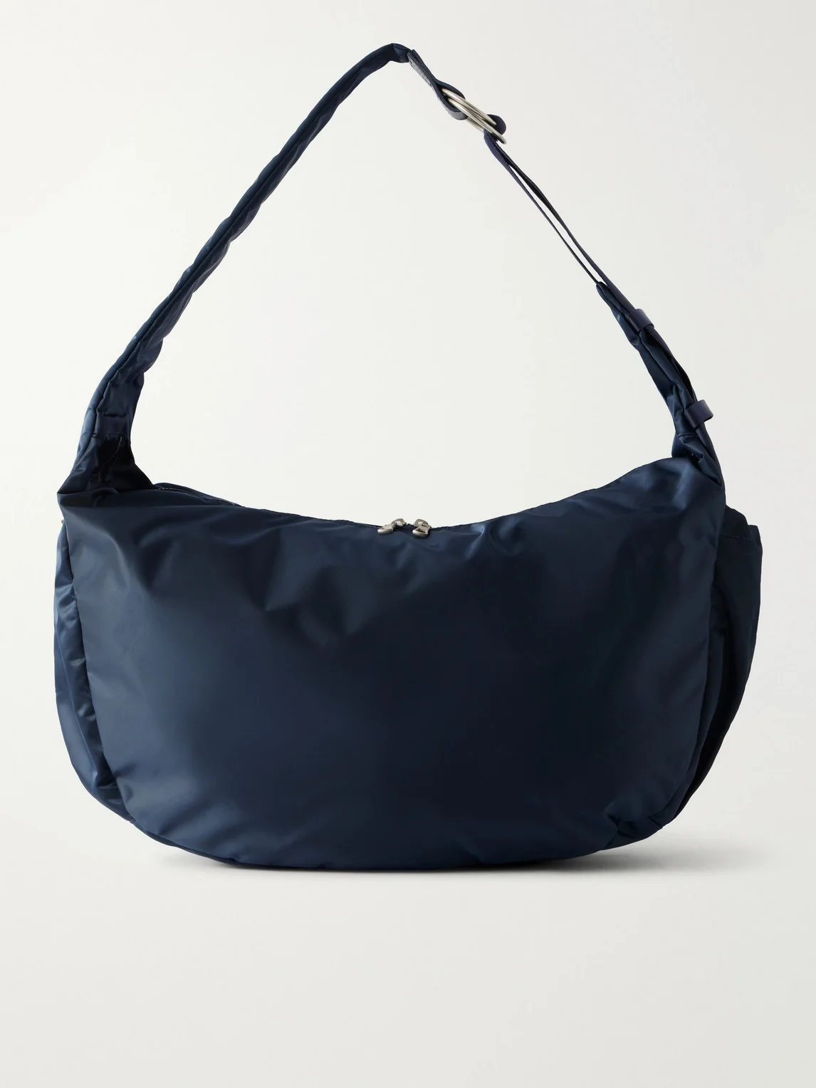 Ark Leather-Trimmed Satin Shoulder Bag - 1