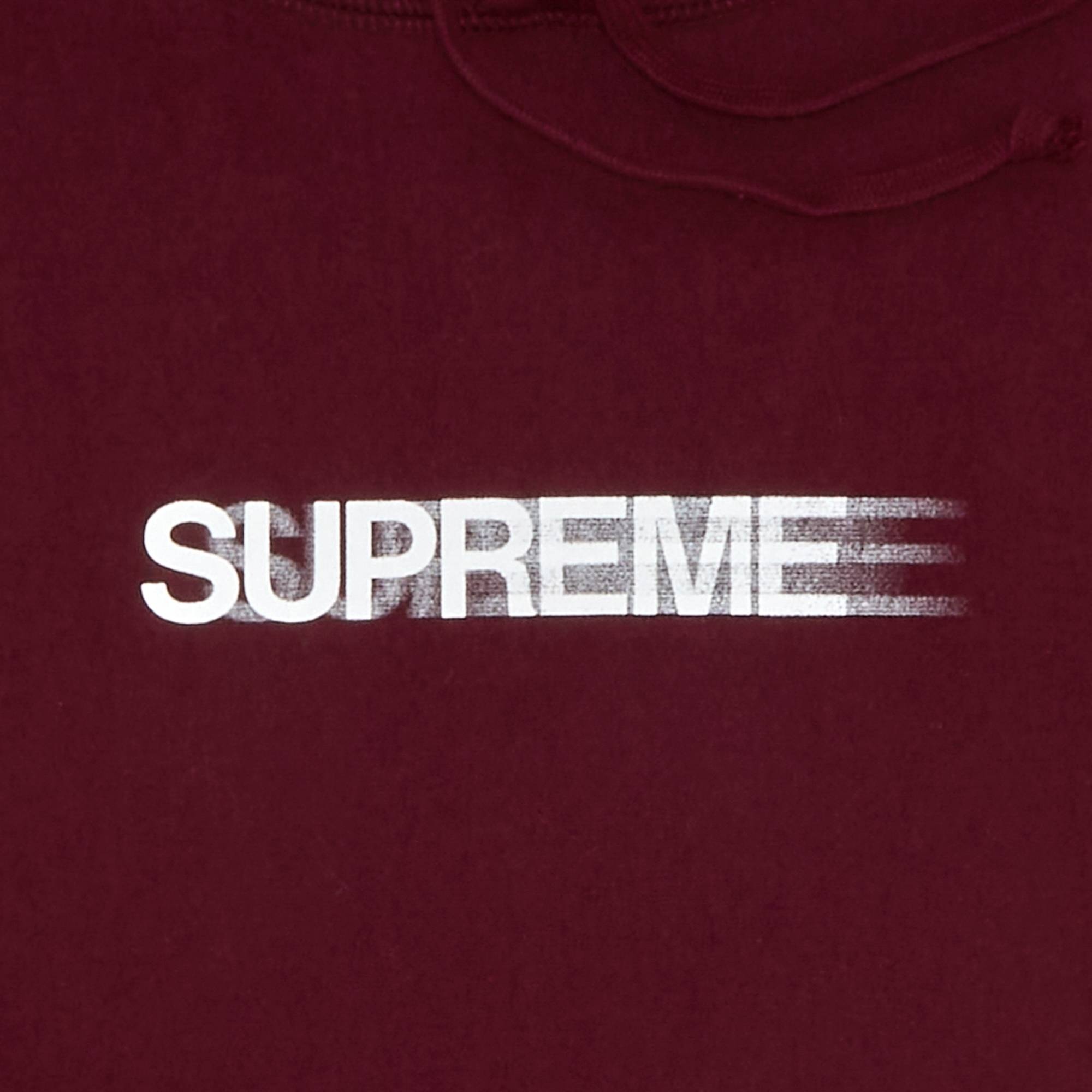 Supreme Motion Logo Hooded Sweatshirt 'Burgundy'
