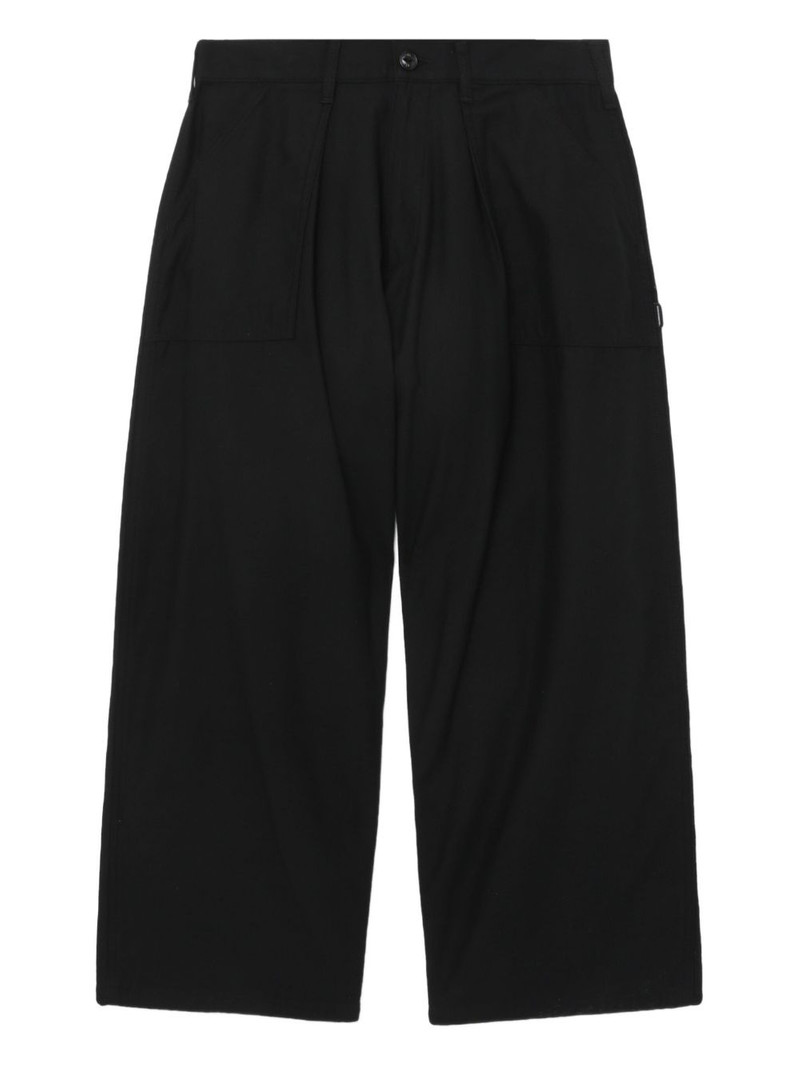 pleated side-pocket trousers 1