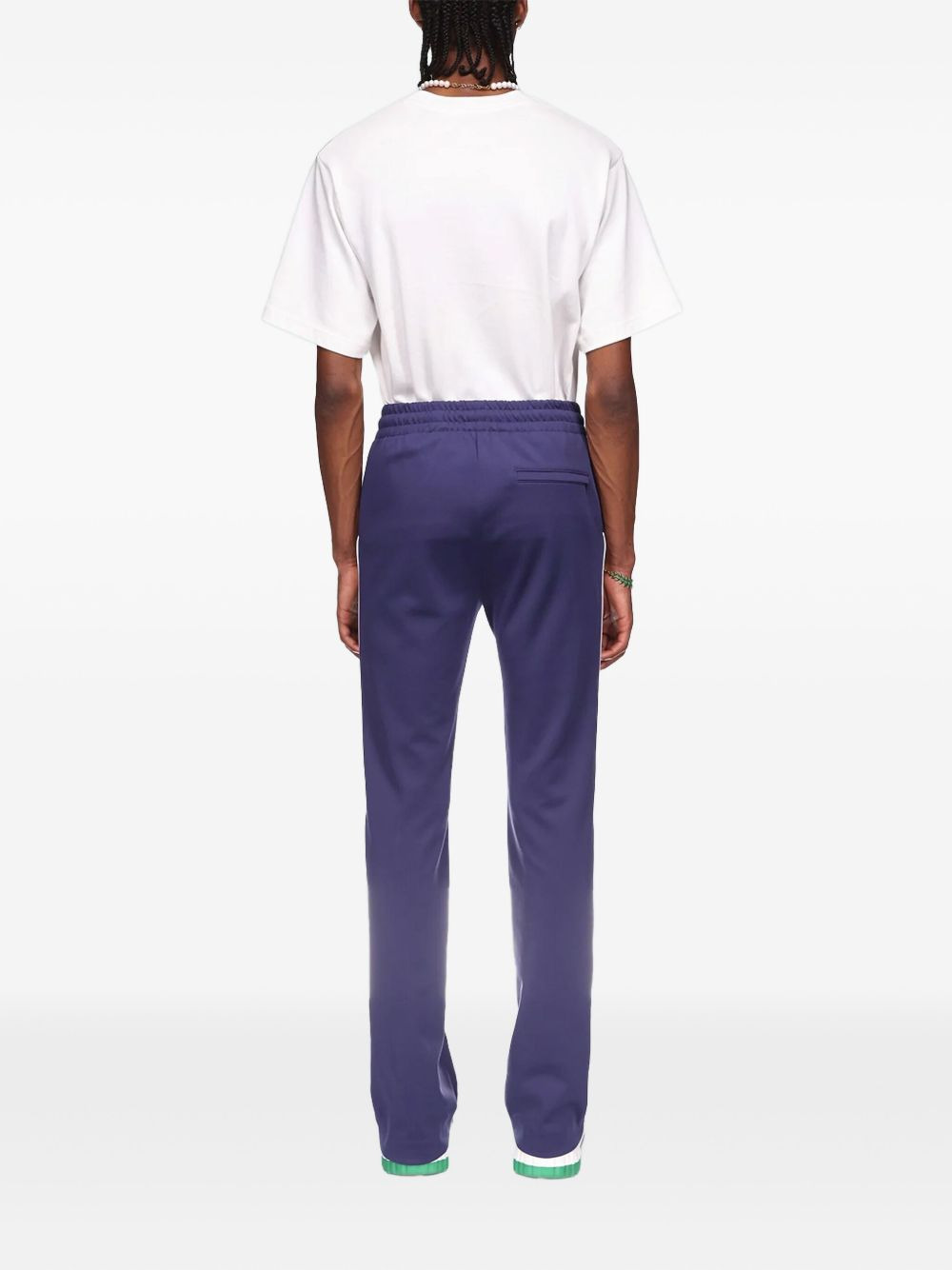 side-stripe logo trousers - 3