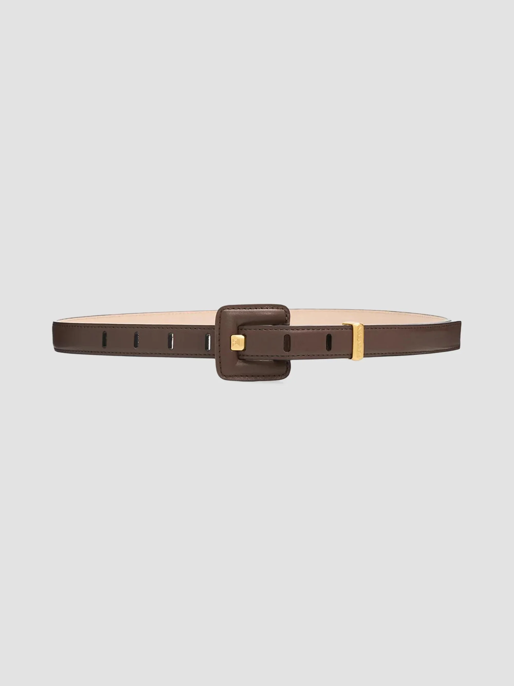 Women's Anthem Leather Belt - Marron Fonce - 1