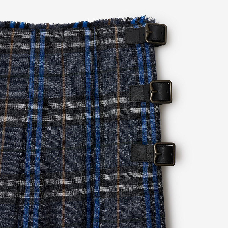 Check Wool Midi Kilt 5