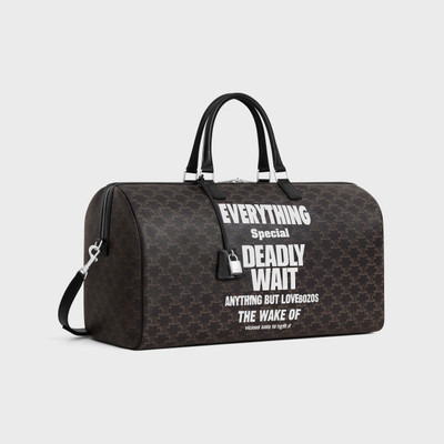CELINE Large Travel Bag in TRIOMPHE CANVAS WITH "EVERYTHING SPECIAL" PRINT outlook