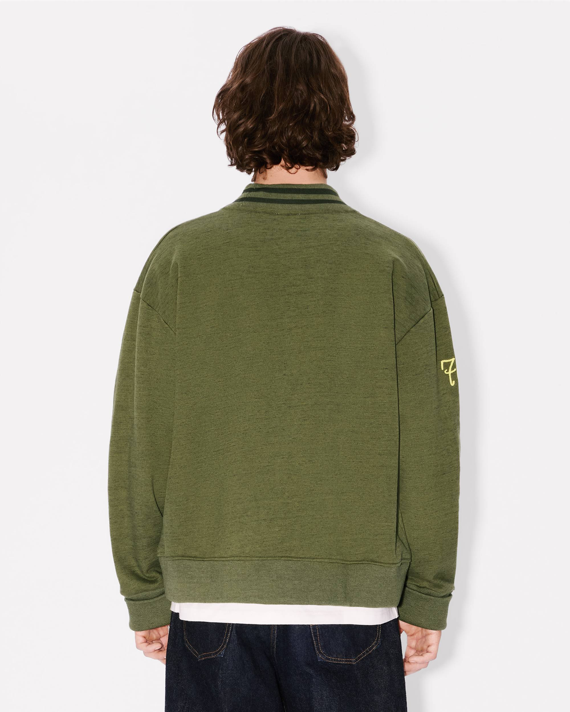 'KENZO Paris Chainstitch' embroidered cardigan in cotton - 4