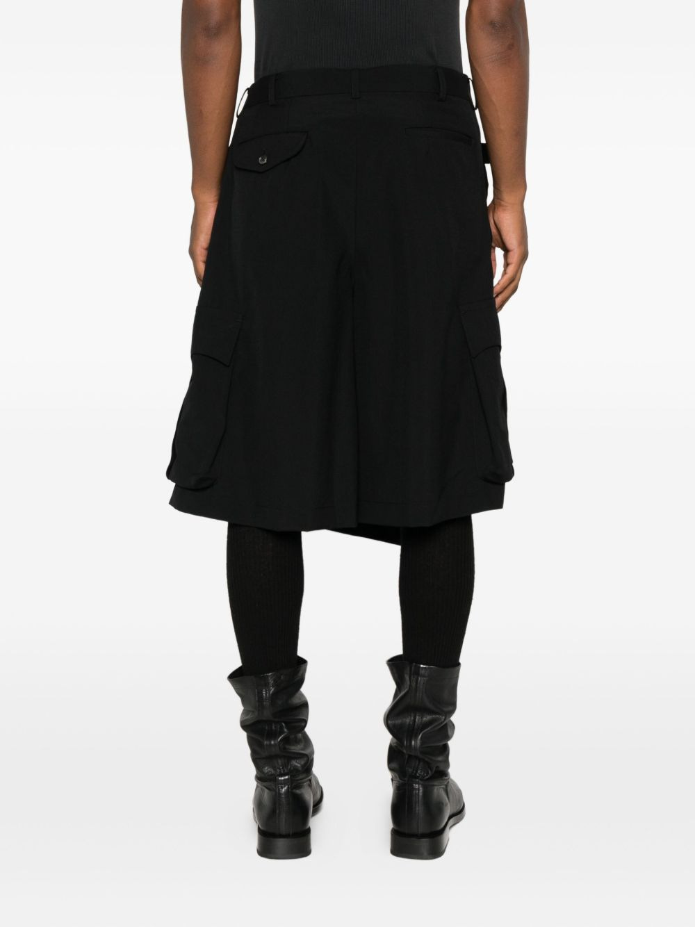 layered pocket-detail skirt - 4