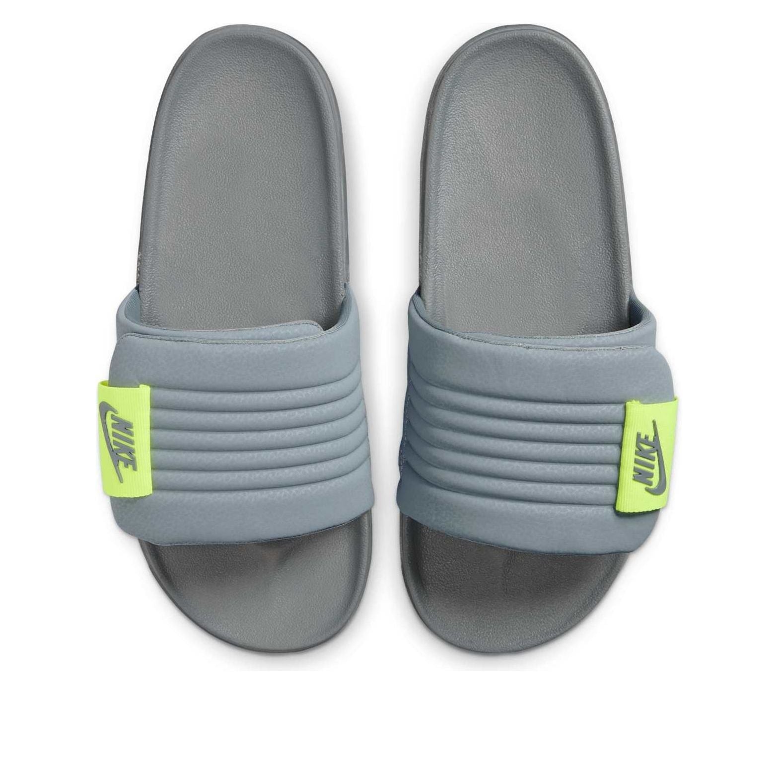 ★ Nike★ Offcourt Adjust Slide M Cool Grey Volt DQ9624006 Nike Nike Offcourt Adjust Slides 'Cool Grey Volt' DQ9624-006