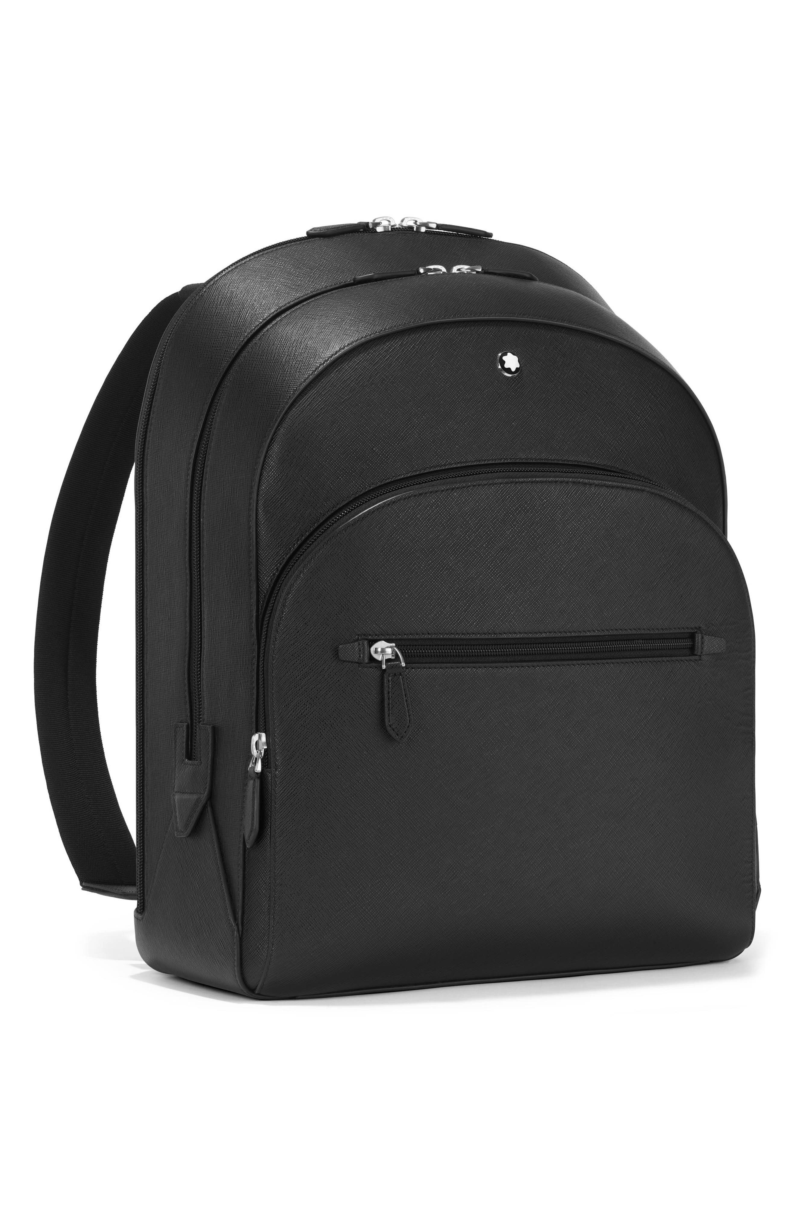 Montblanc Large Sartorial Leather Backpack in Black at Nordstrom - 6