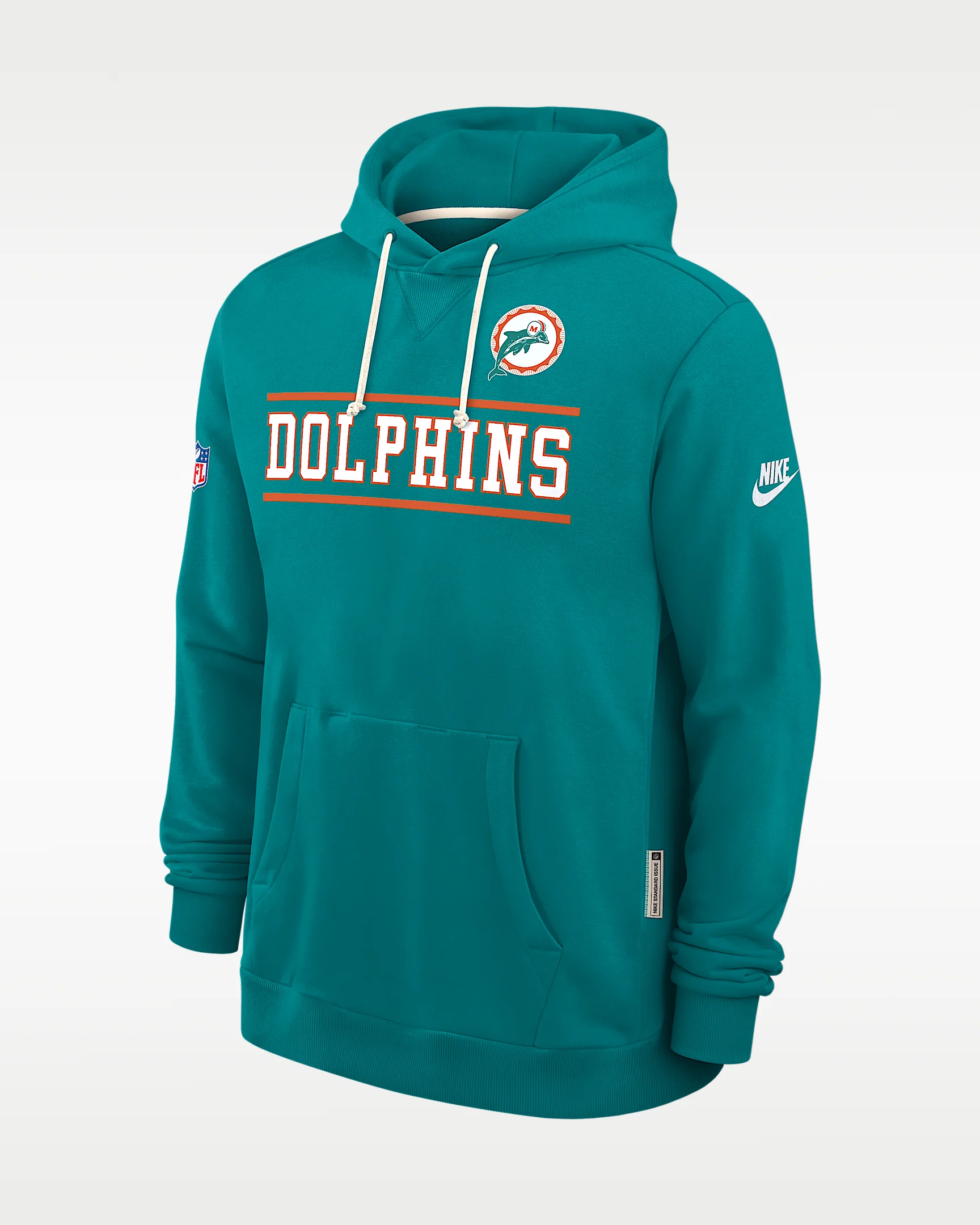 Miami Dolphins Alt Standard Issue Men's Nike Dri-FIT NFL Pullover Hoodie - 1