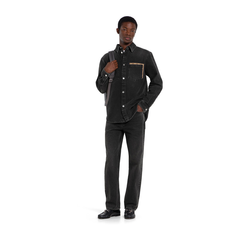 GUCCI Washed cotton denim pant outlook