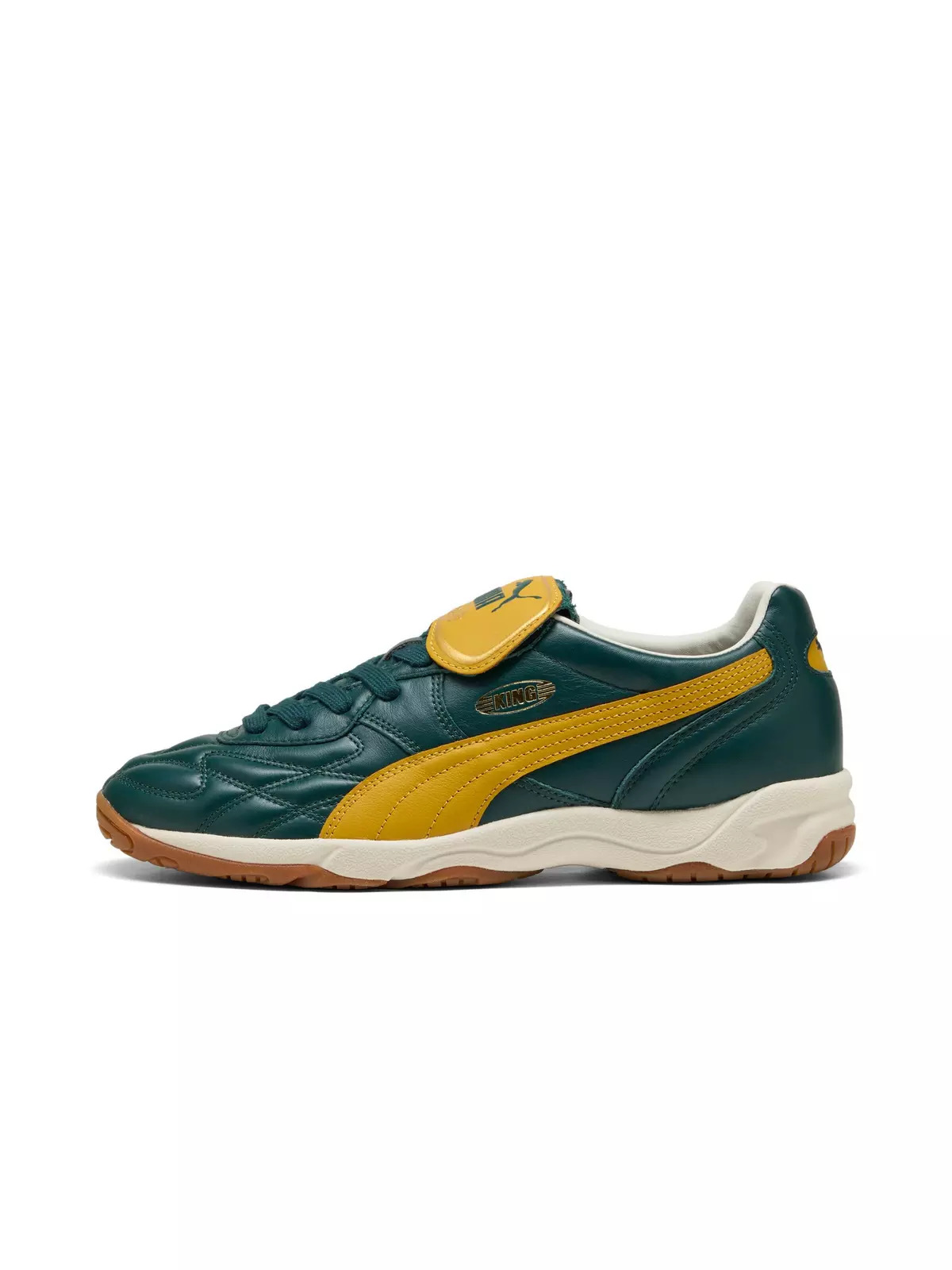 PUMA King Indoor "Green Terrain/Archive Gold" Men's Shoe - 2