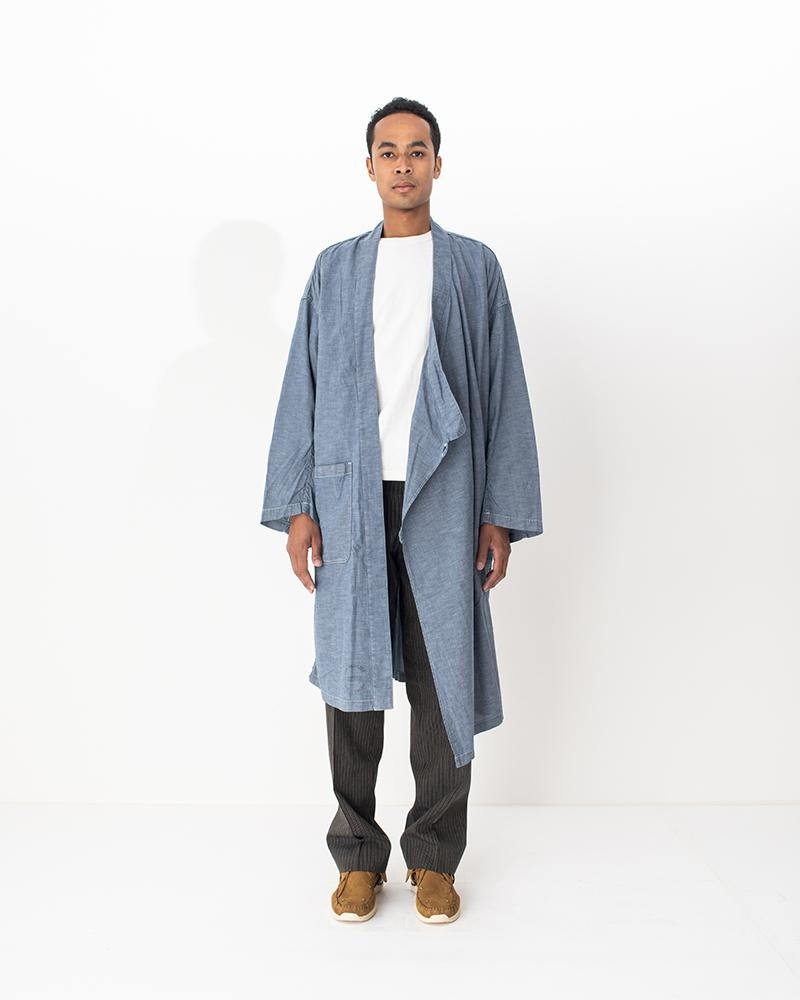 GYALPO ROBE (C/SI CHAMBRAY) INDIGO - 3