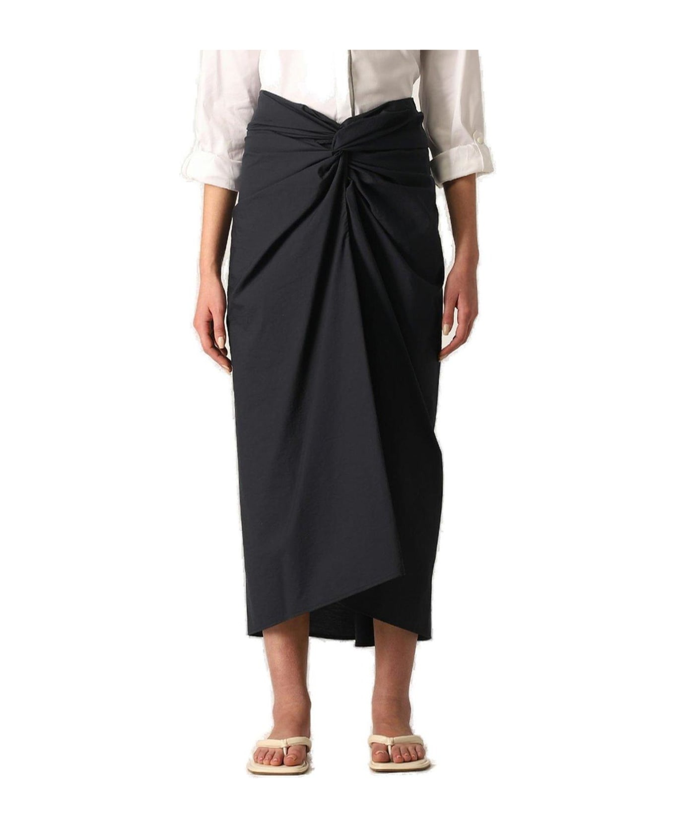 High Waist Pleated Midi Skirt Brunello Cucinelli - 2