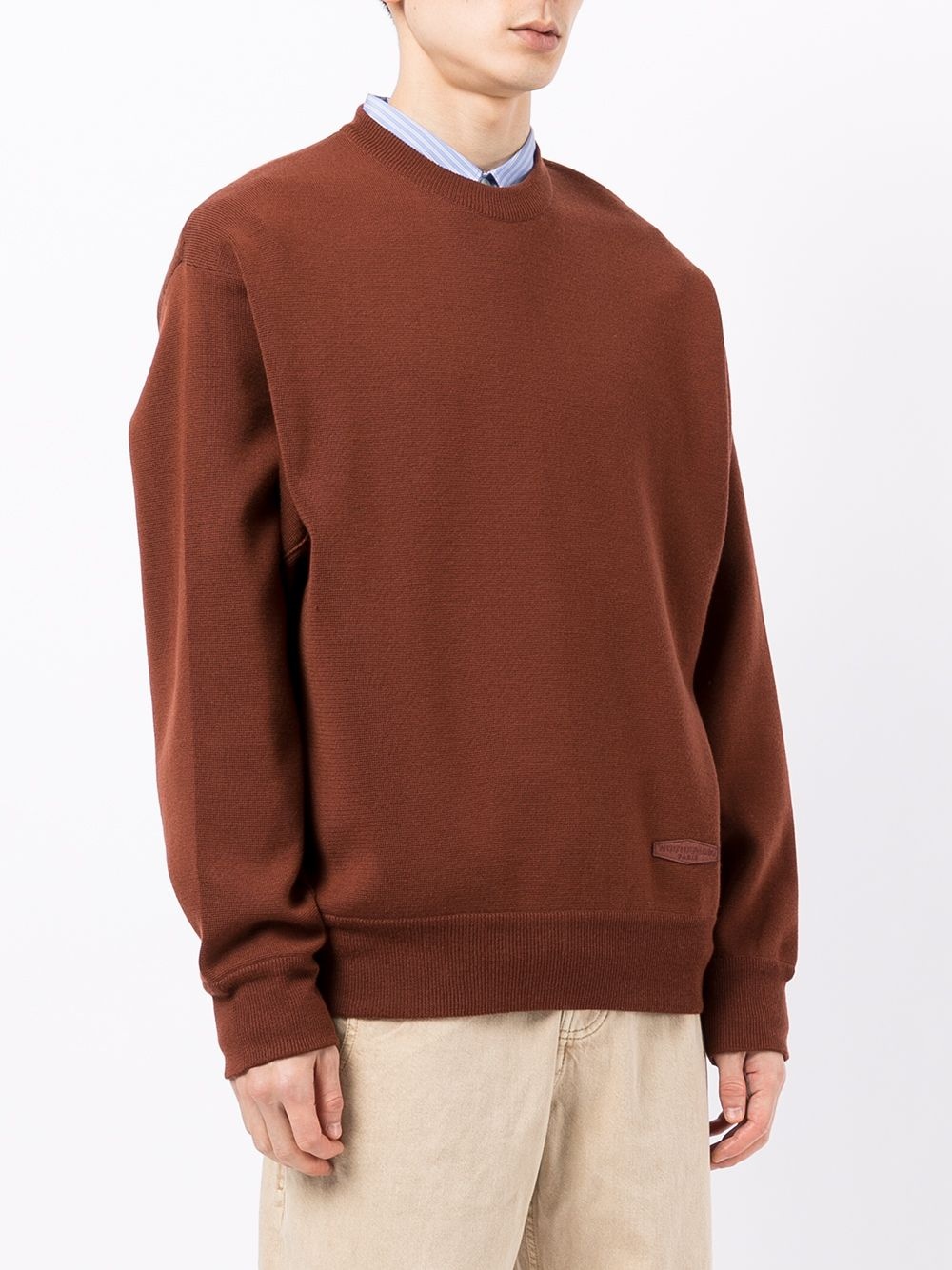 crew neck wool sweatshirt - 3