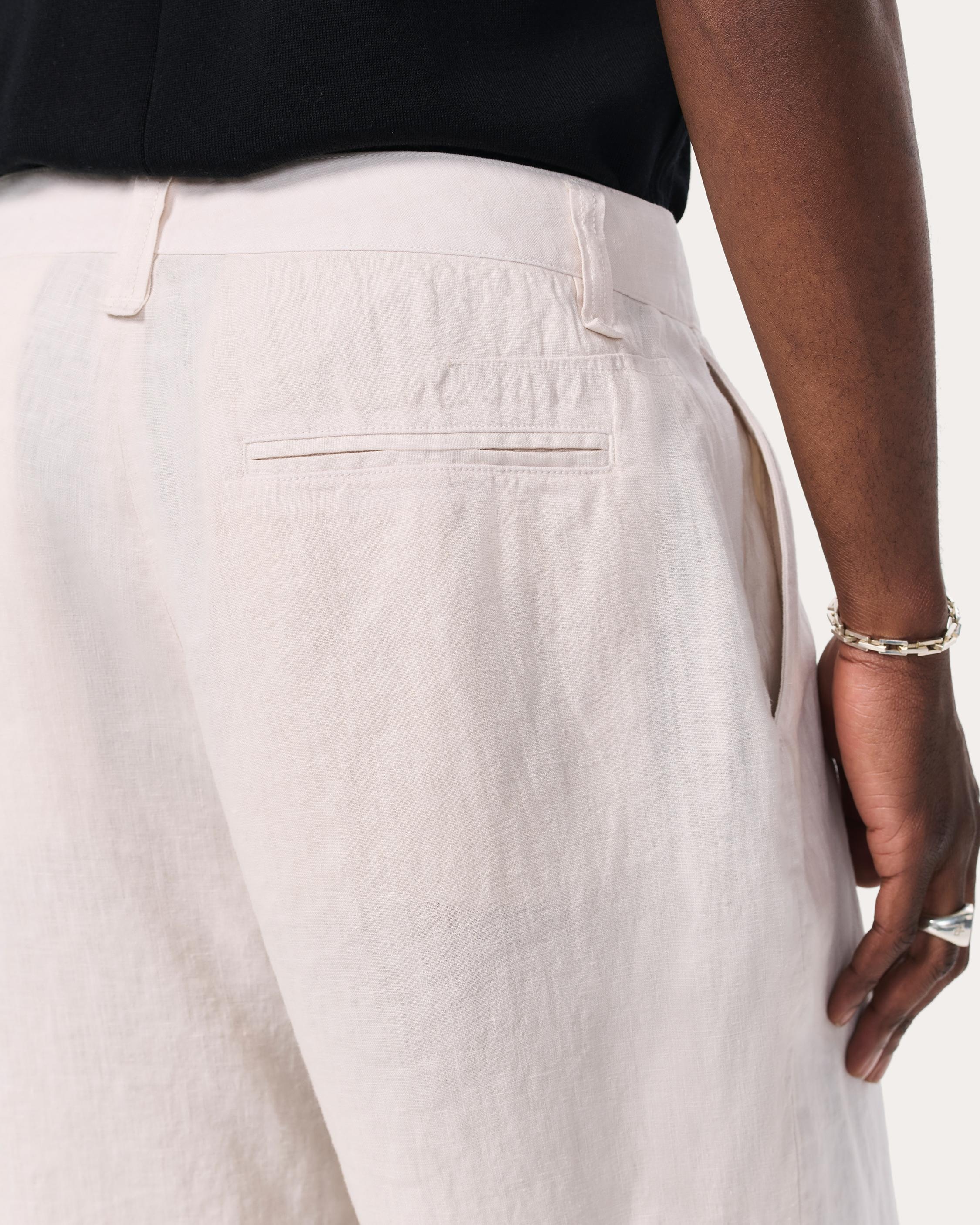 Baggy Linen Trousers - 5