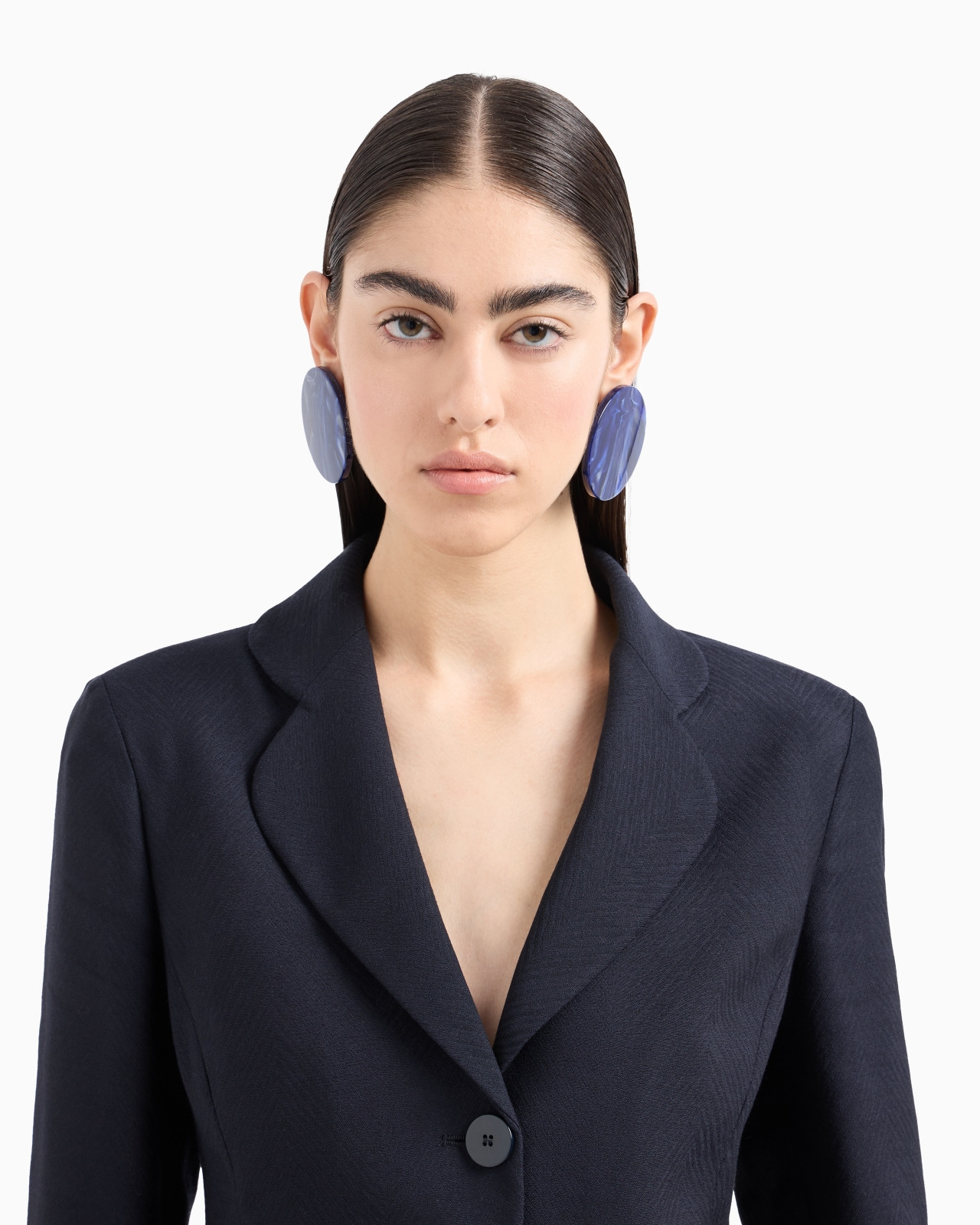 Icon single-breasted jacket in a chevron virgin-wool blend - 5