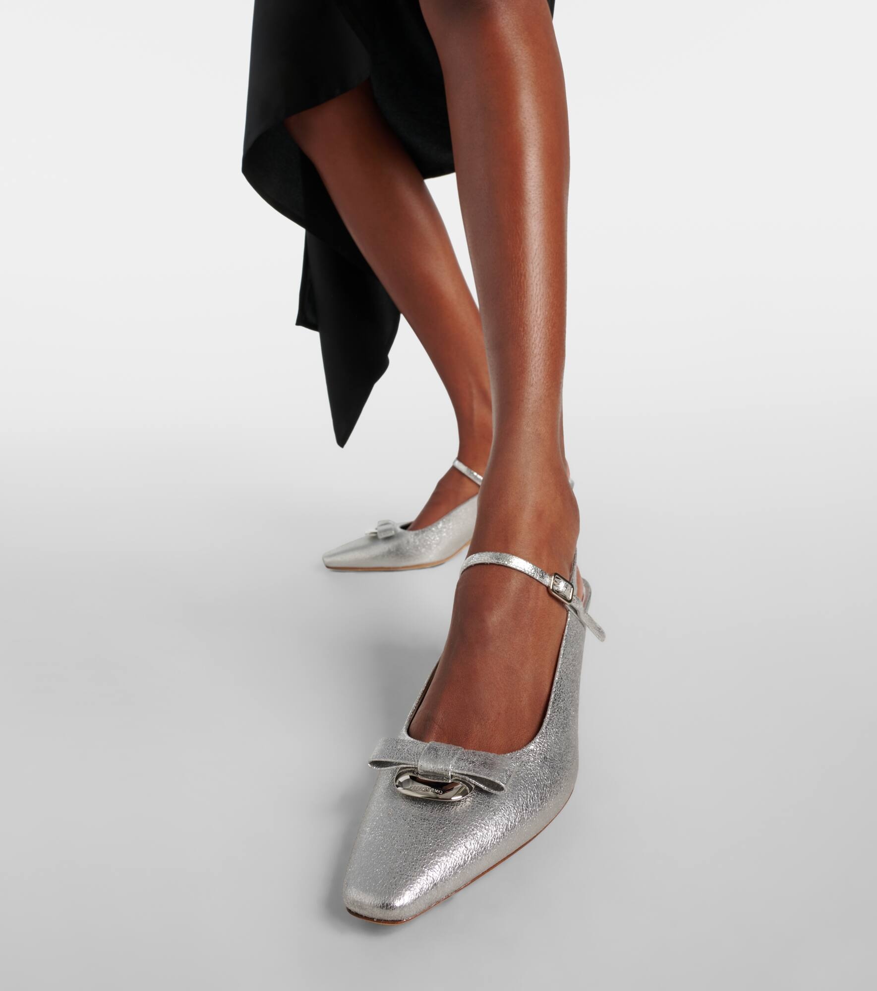 Ophelia 55 leather slingback pumps - 4