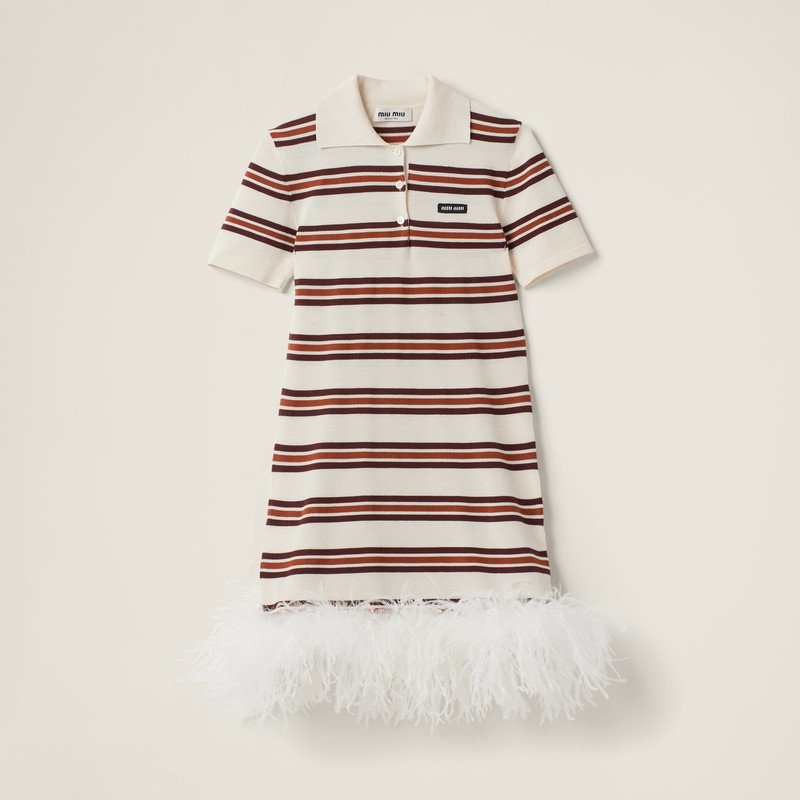 Miu Miu Silk and cotton polo dress - MMA836_138L_F0009_S_OOO