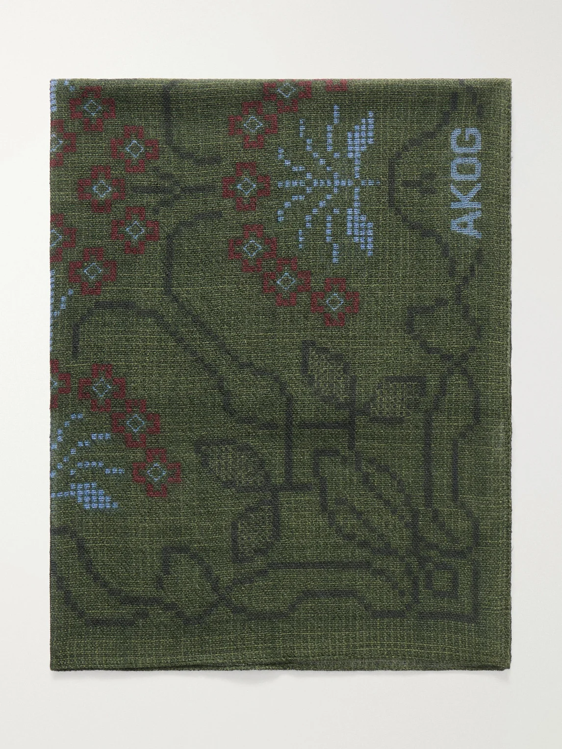 Luz Printed Wool Scarf - 1