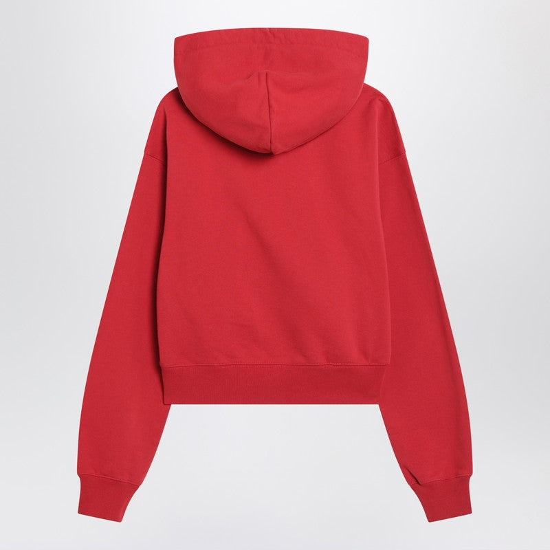 Jacquemus Red Hoodie With Logo Patch Women - 2