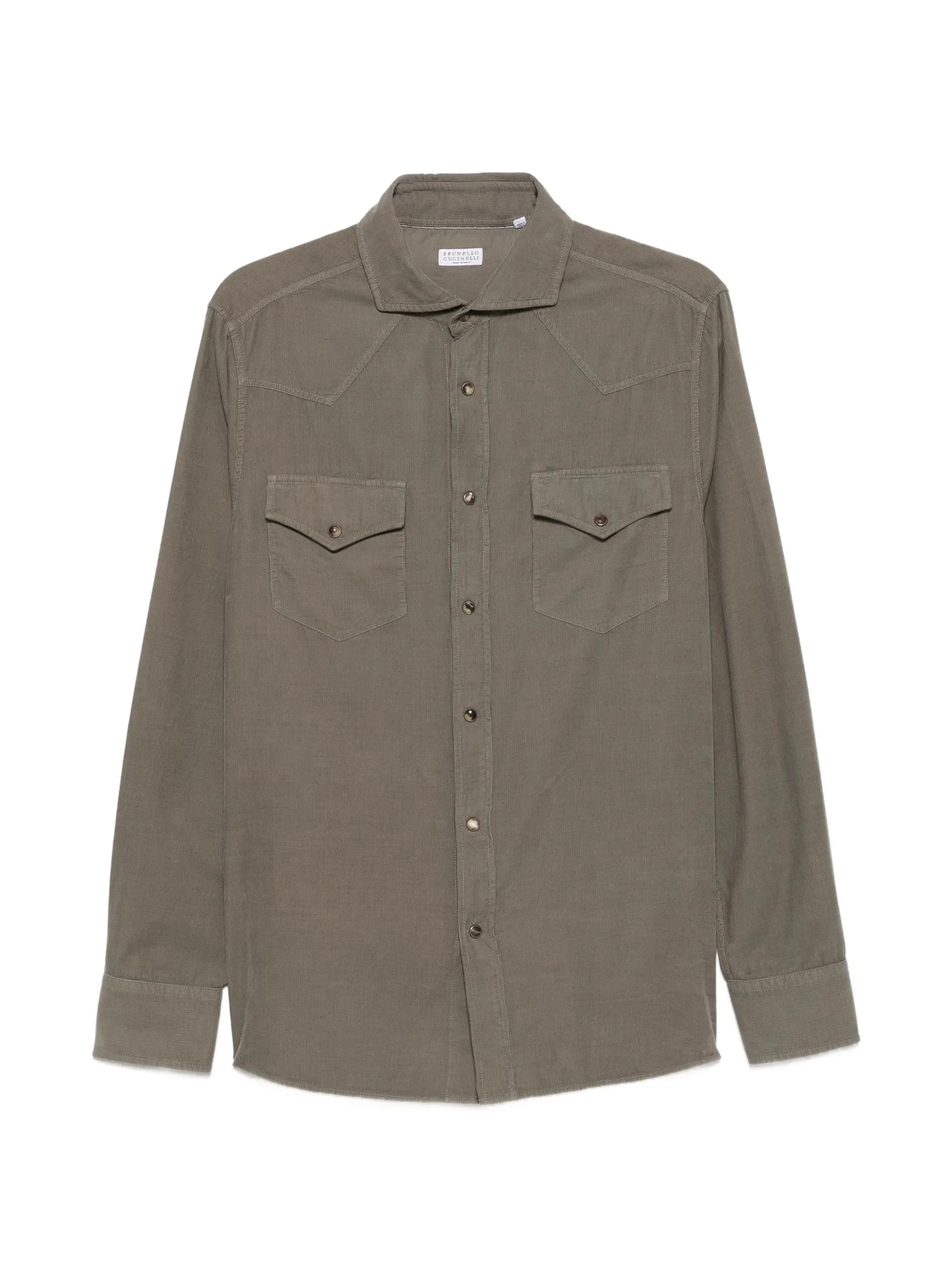 Brunello Cucinelli Corduroy Western-style Shirt - 1