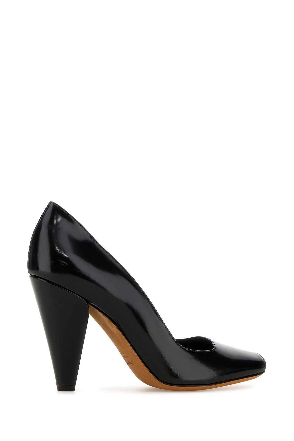 Black leather Cedar pumps - 3
