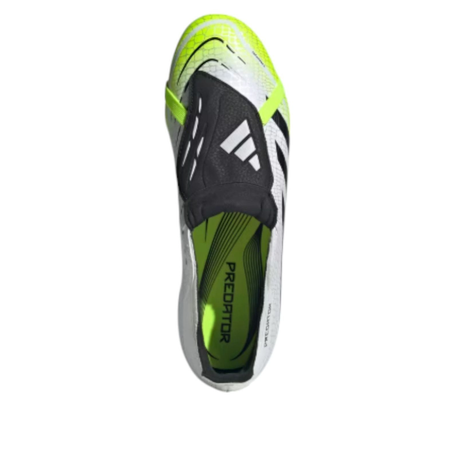 adidas Predator League Fold Over Tongue FG 'Cloud White Black Lucid Lemon' JI1111 - 4