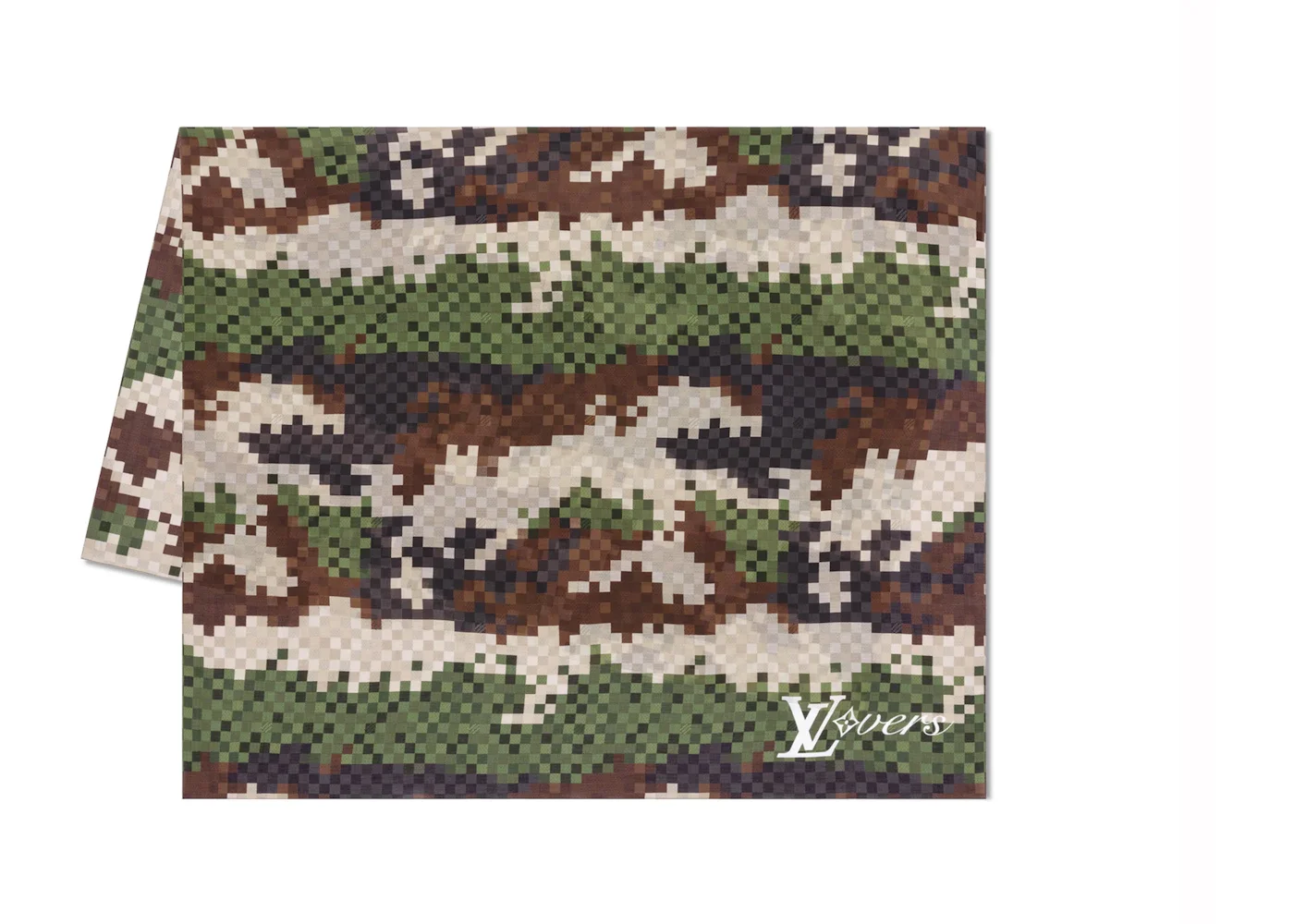 Louis Vuitton LV Lovers Damier Damoflage Stole Green - 1