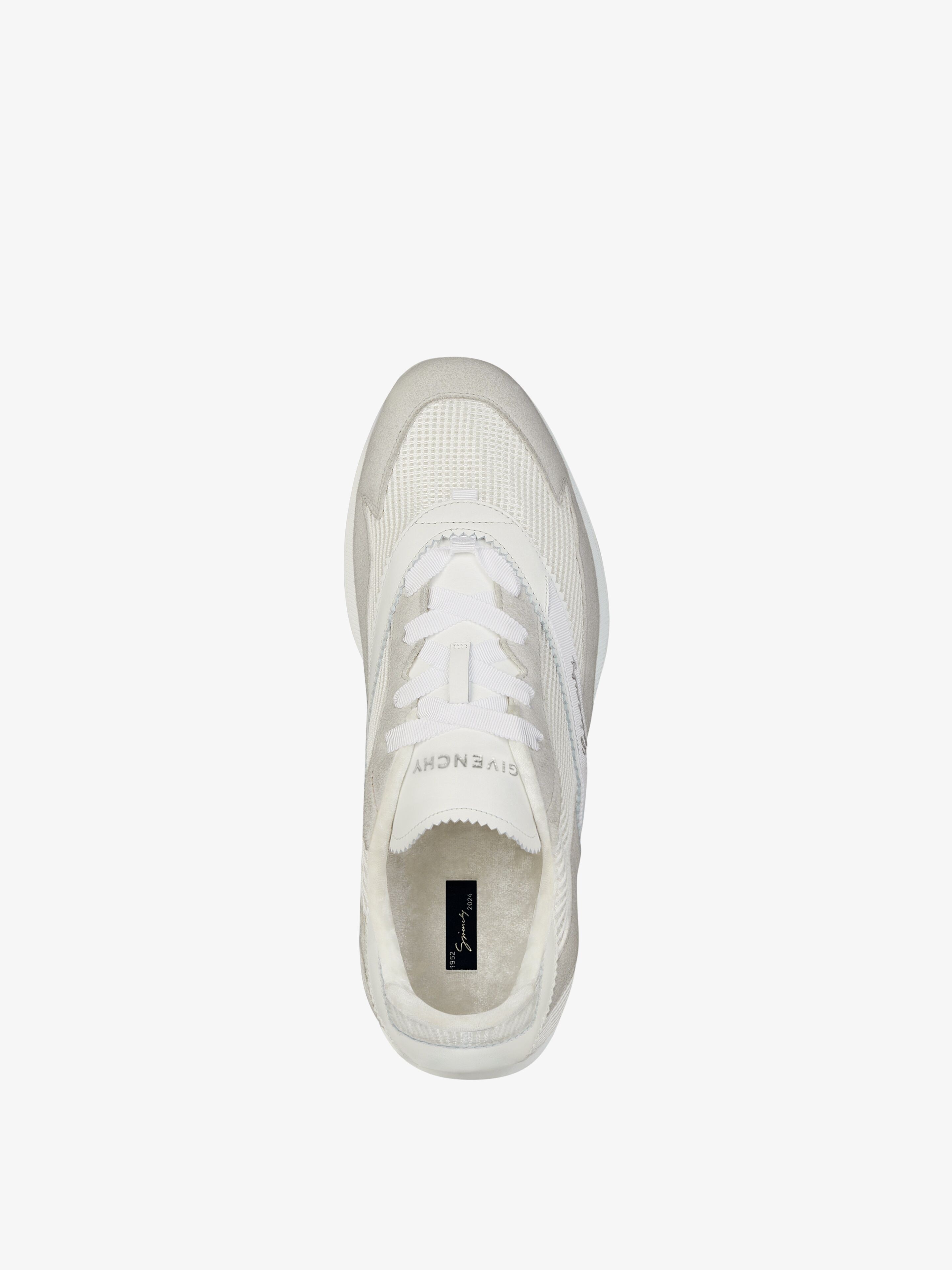 RUNNER SNEAKERS IN MESH, SUEDE AND LEATHER - 4