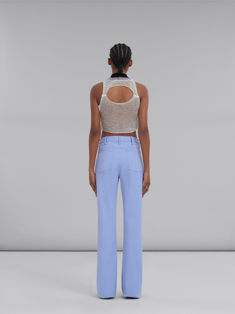 LILAC VELVET TROUSERS 3