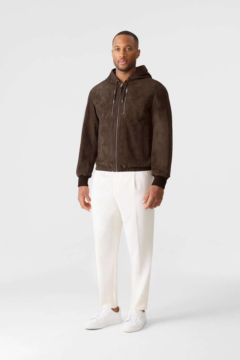 MACKAGE SYLAS-SU Suede Hooded Jacket outlook