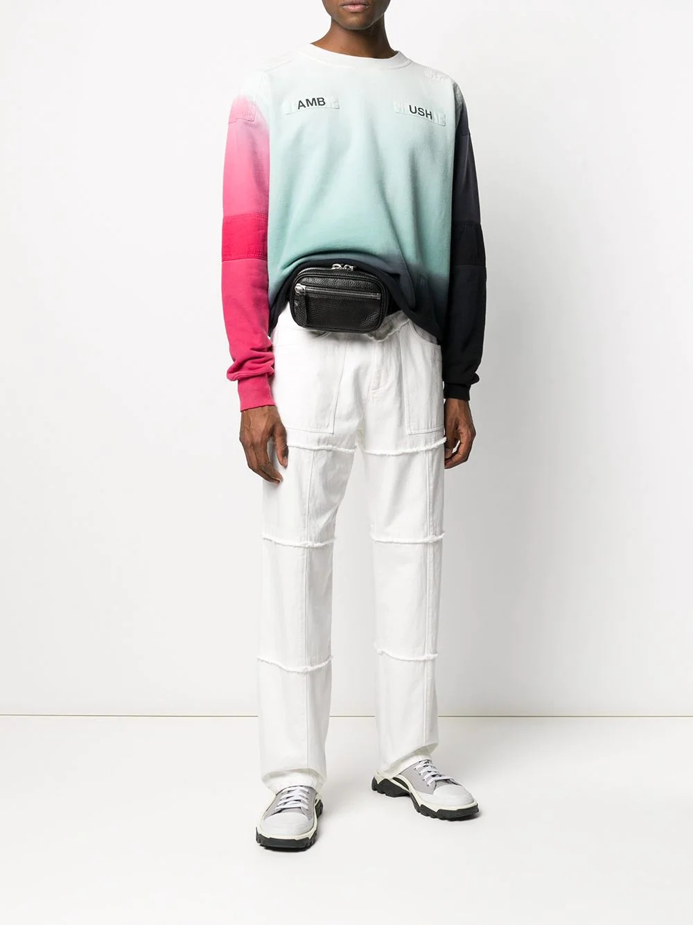 ombré logo-print sweatshirt - 3