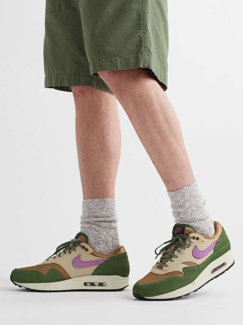 Nike Air Max 1 NH Suede, Canvas and Mesh Sneakers outlook