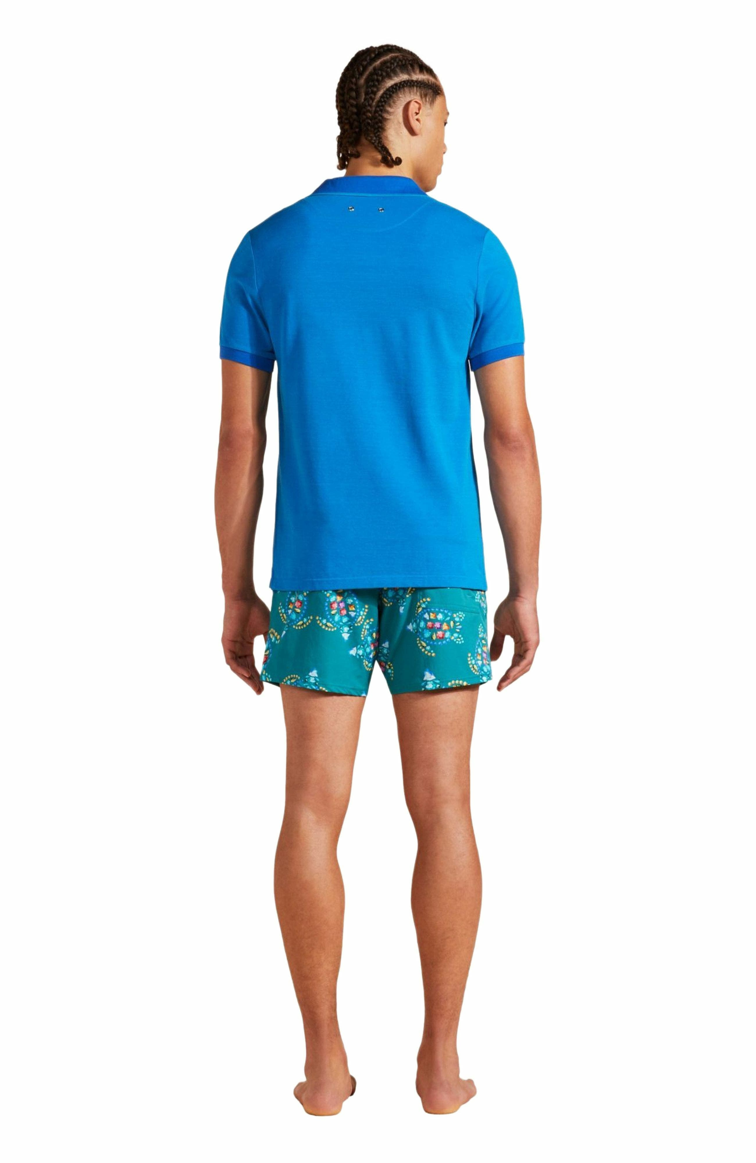 Vilebrequin Men's Changing Color Cotton Pique Polo in Palace at Nordstrom - 2