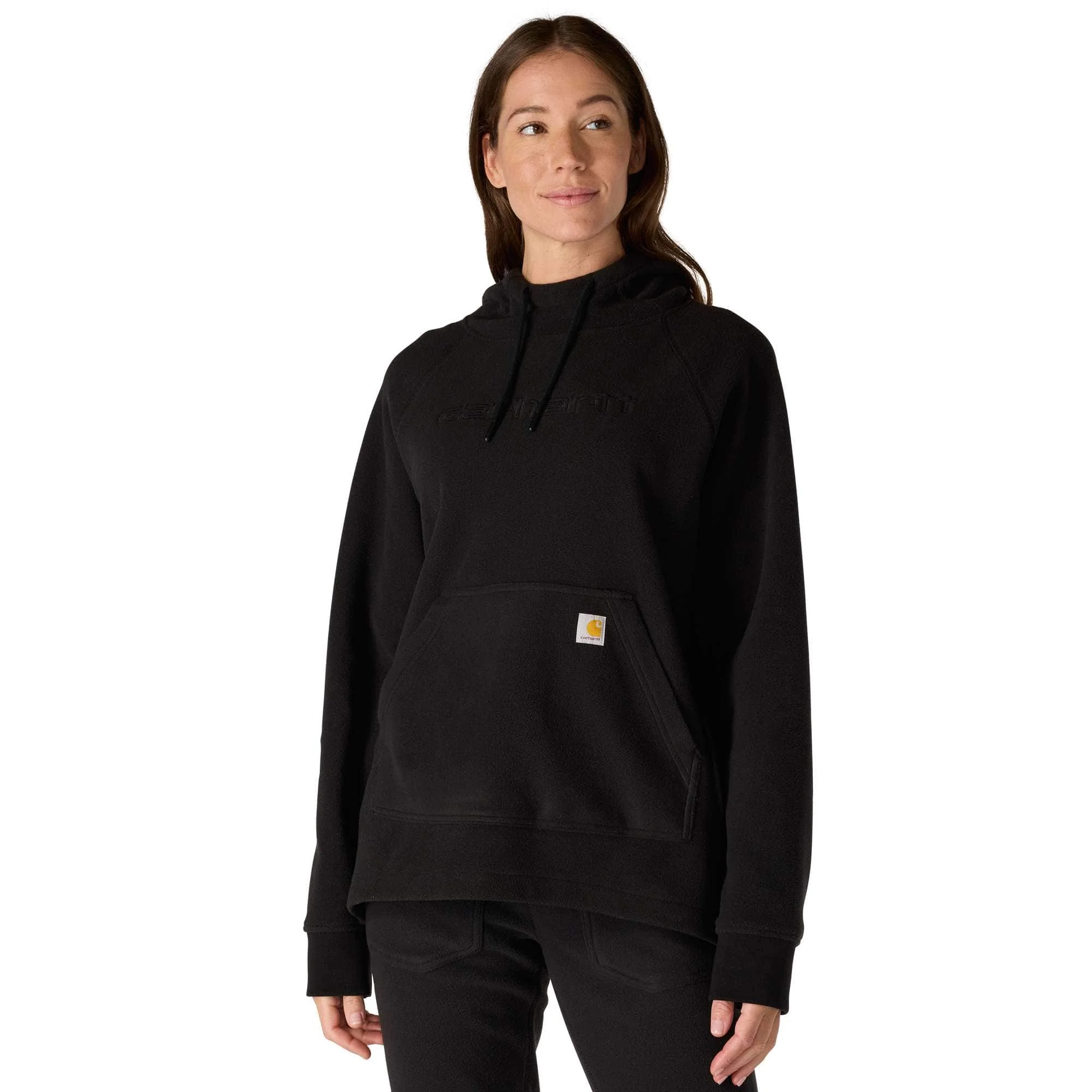 Women's Carhartt Force® Oversized-Fit Fleece Hooded Sweatshirt - 1