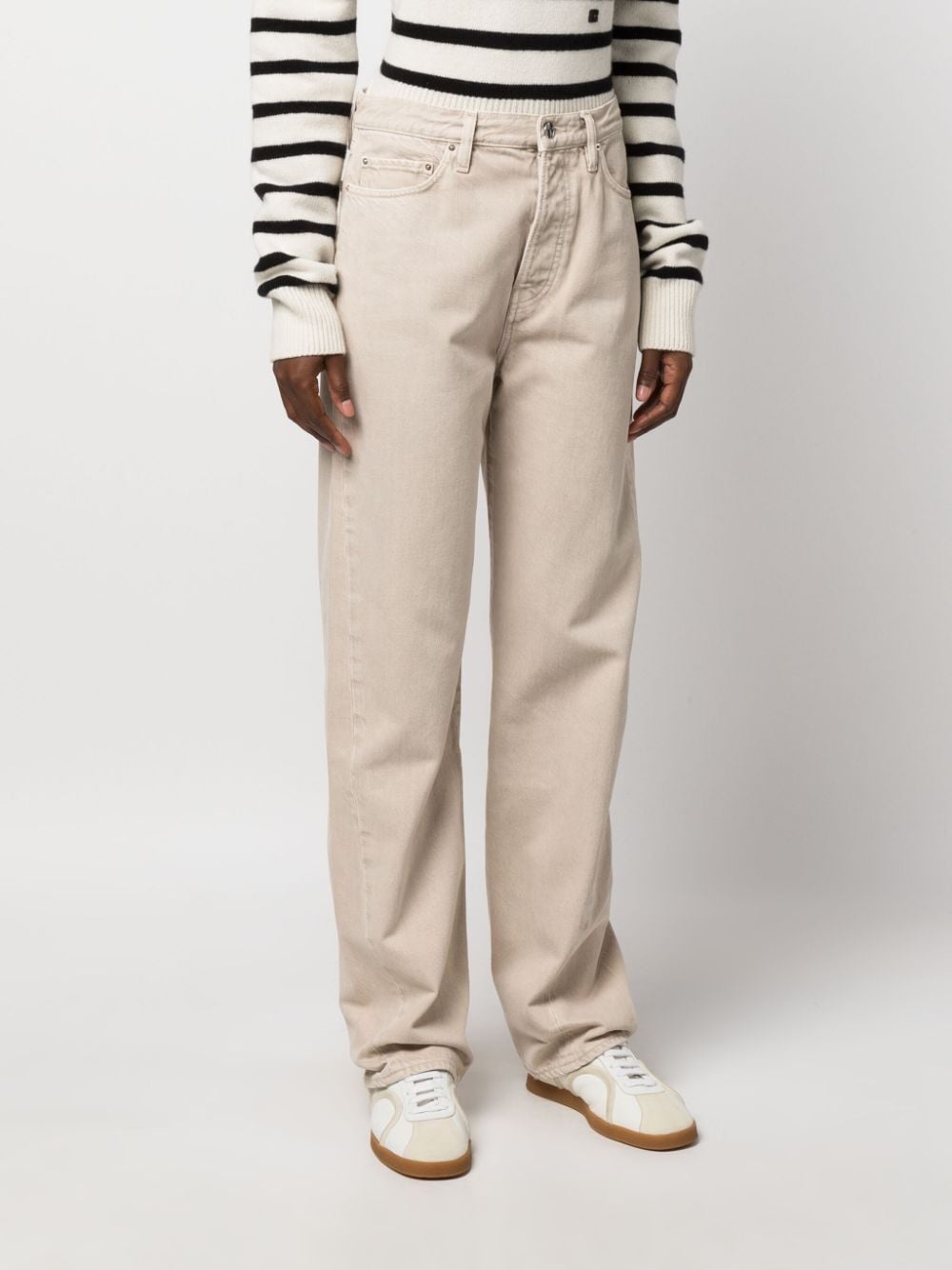 twisted seam straight-leg jeans - 3