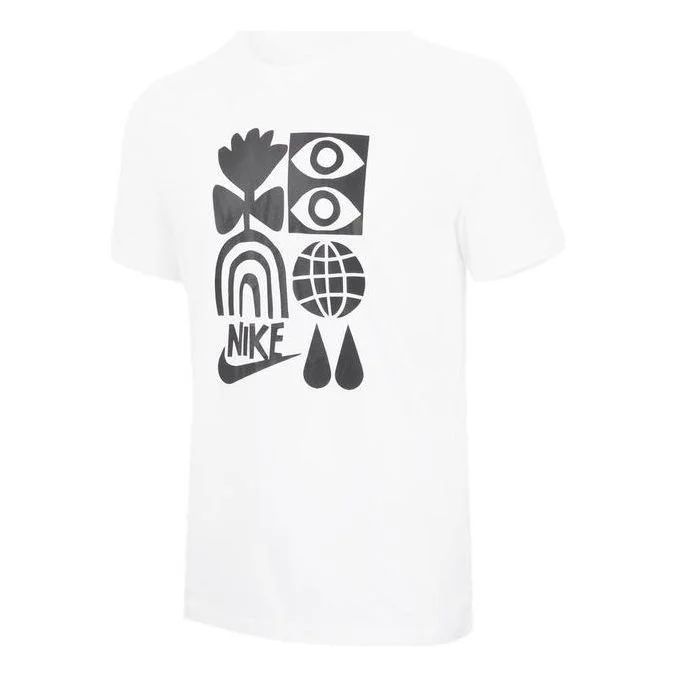 Nike HBR Open Logo T-shirt 'White Black' DR7814-100 - 1