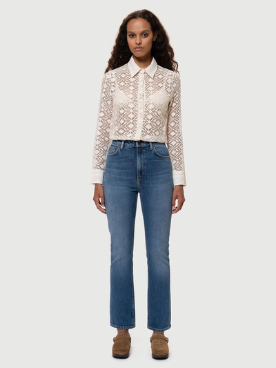 Nudie Jeans Doris Lace Shirt Egg White outlook