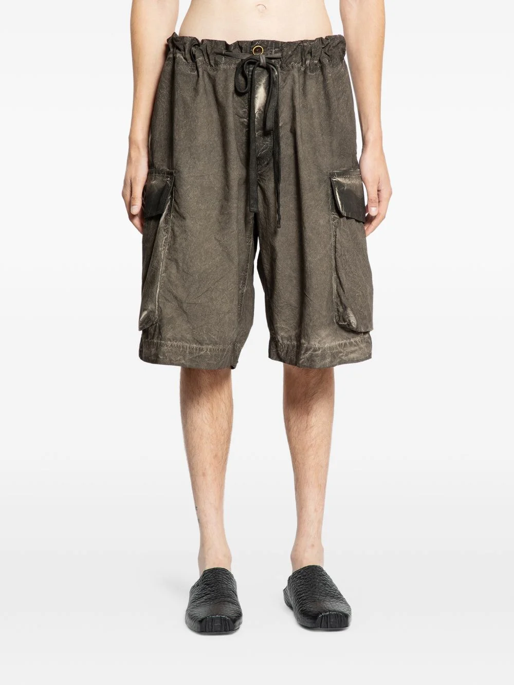 overdyed cargo shorts - 1
