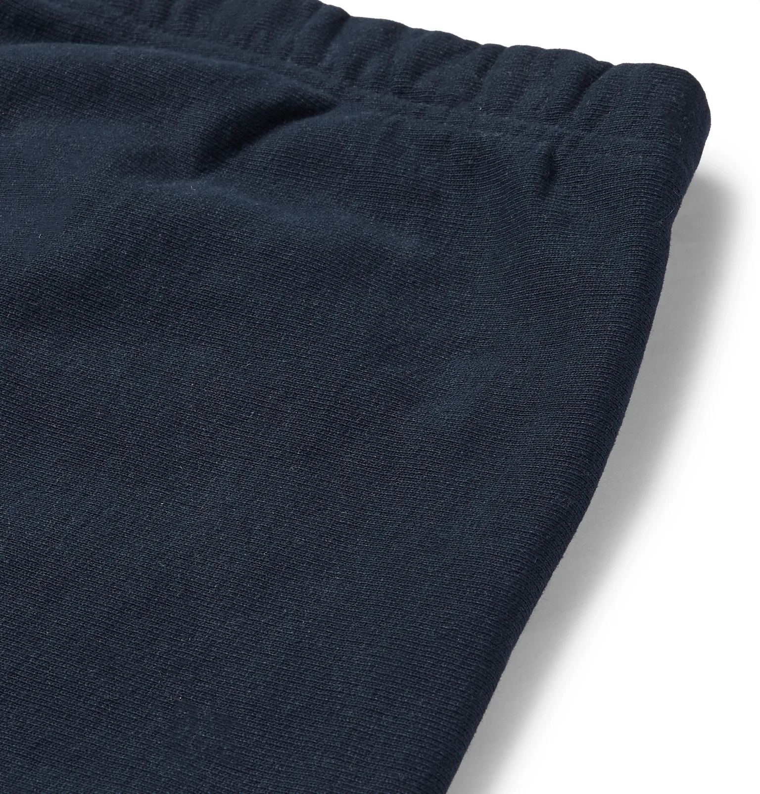 Slim-Fit Melange Fleece-Back Cotton-Blend Jersey Sweatpants - 5