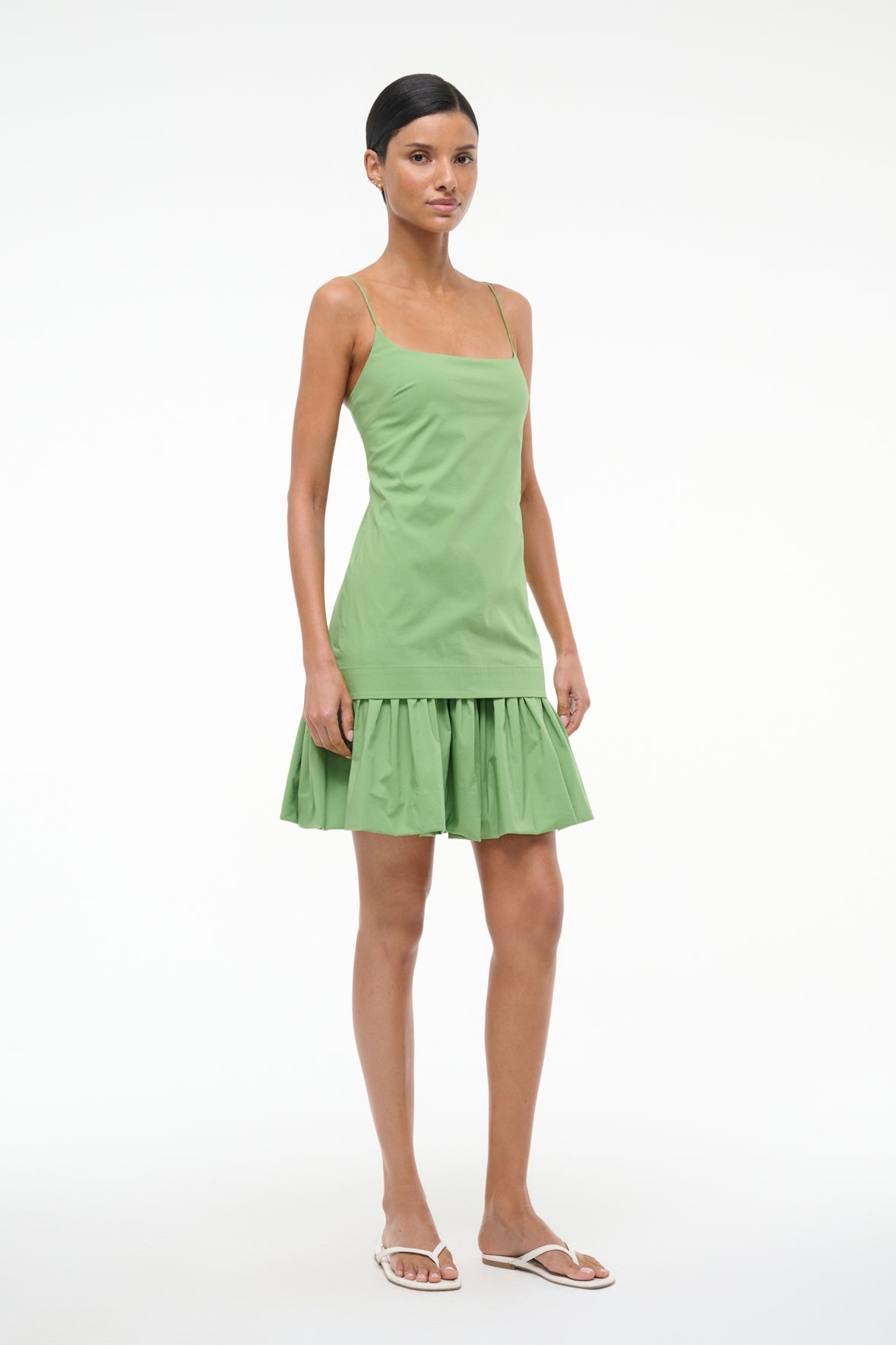 STAUD ARI MINI DRESS LEAF - 4