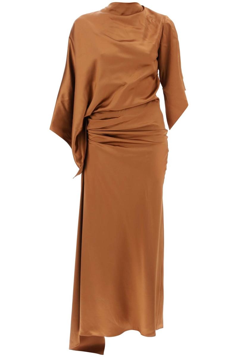 Christopher Esber Cusco Silk Draped Midi Dress - 1