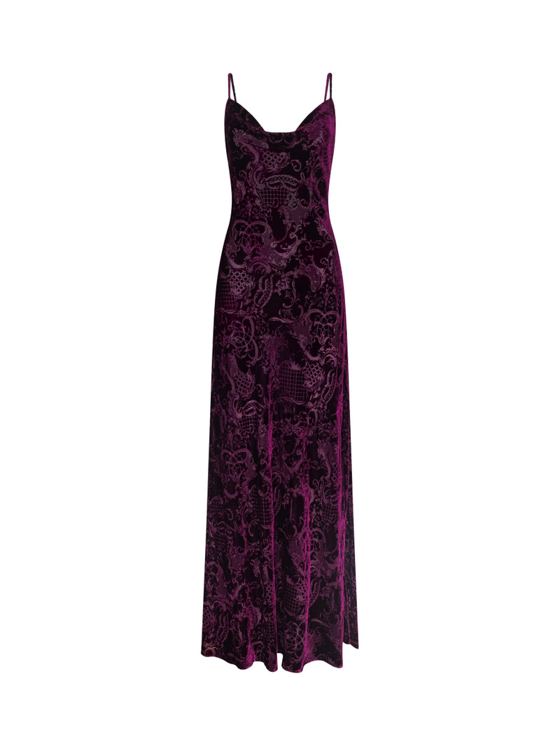 Christine Burnout Velvet Dress 1