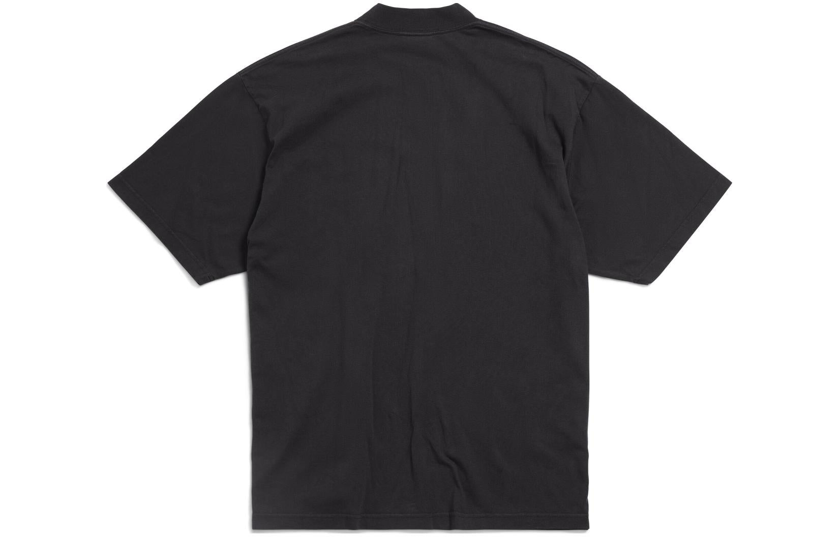 Balenciaga Political Stencil T-shirt 'Black White' 764235TQVI51569 - 2